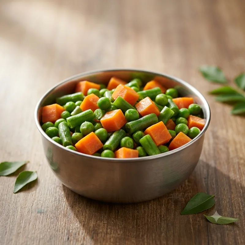 Cut Boiled Vegetables